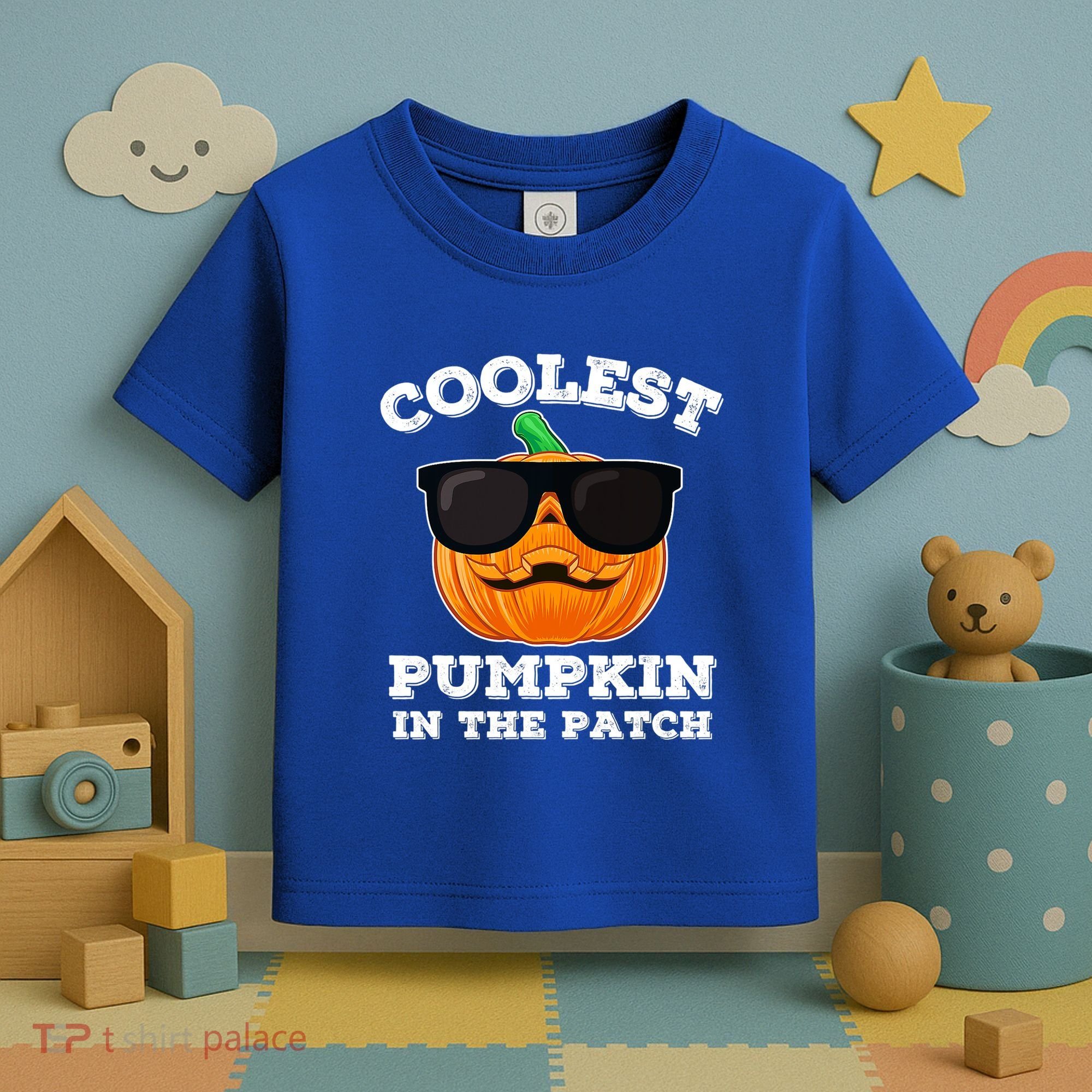 Funny Halloween Coolest Pumpkin In The Patch Gift Toddler T-Shirt