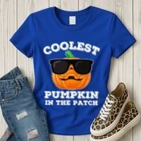 Funny Halloween Coolest Pumpkin In The Patch Gift Women's T-Shirt thumb 3