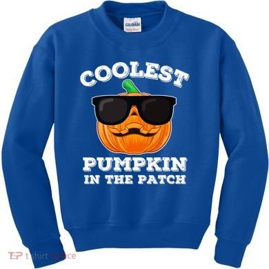 Funny Halloween Coolest Pumpkin In The Patch Gift Kids Sweatshirt