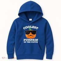 Funny Halloween Coolest Pumpkin In The Patch Gift Kids Hoodie thumb 0