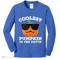 Funny Halloween Coolest Pumpkin In The Patch Gift Kids Long Sleeve Shirt thumb 0