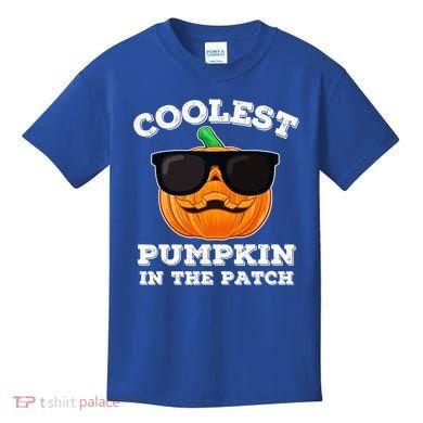 Funny Halloween Coolest Pumpkin In The Patch Gift Kids T-Shirt
