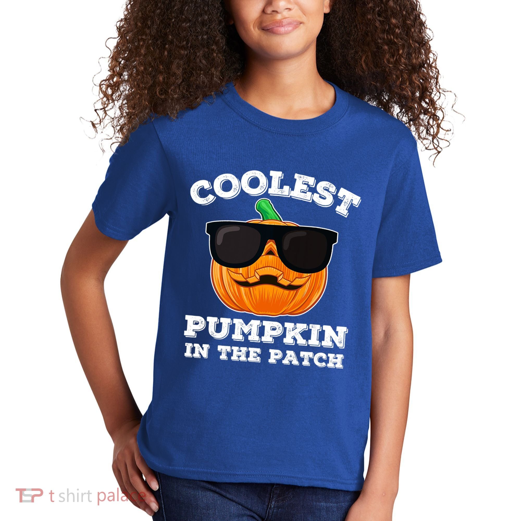 Funny Halloween Coolest Pumpkin In The Patch Gift Kids T-Shirt