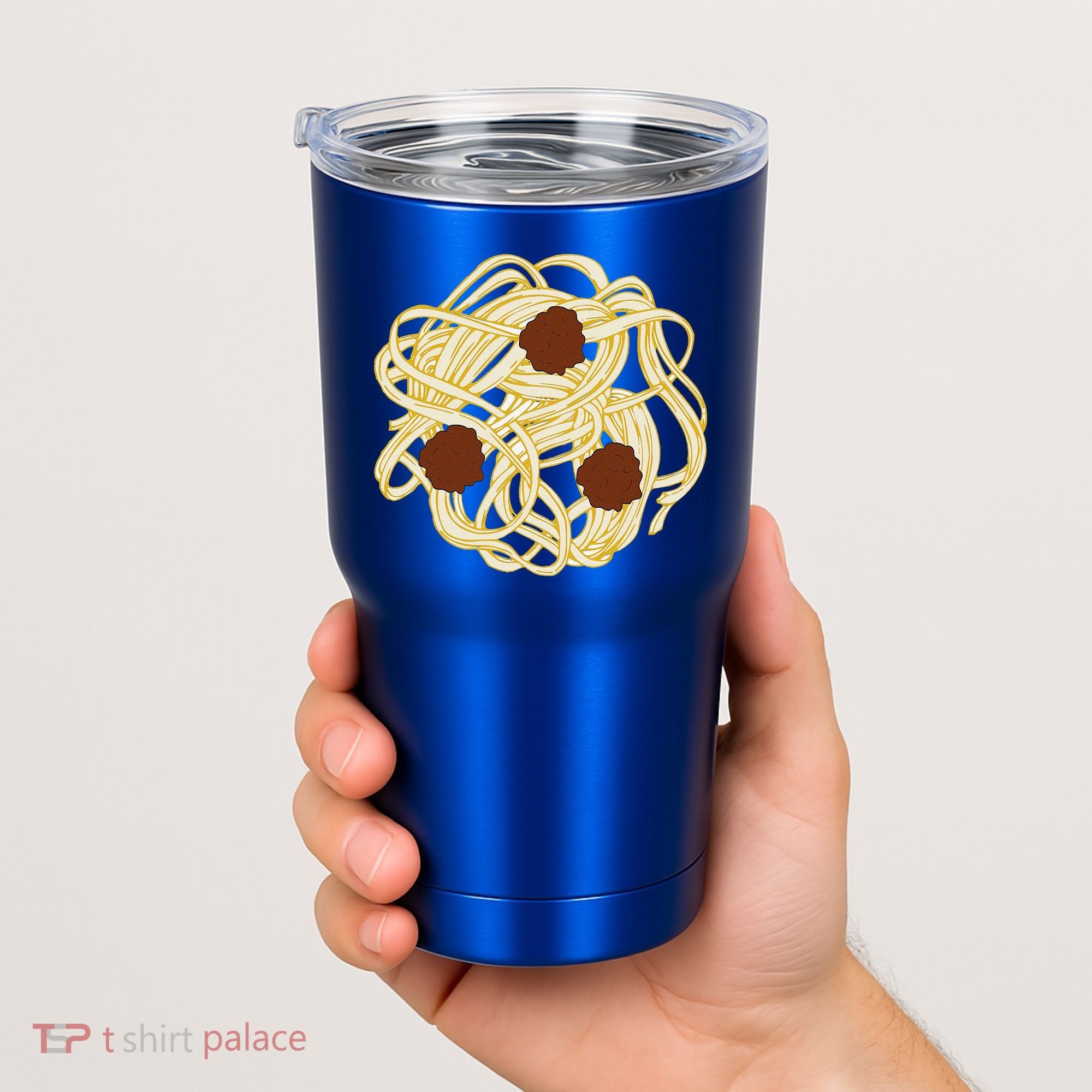 Funny Halloween Costume Food Spaghetti Meatballs Simple Safe Tumbler