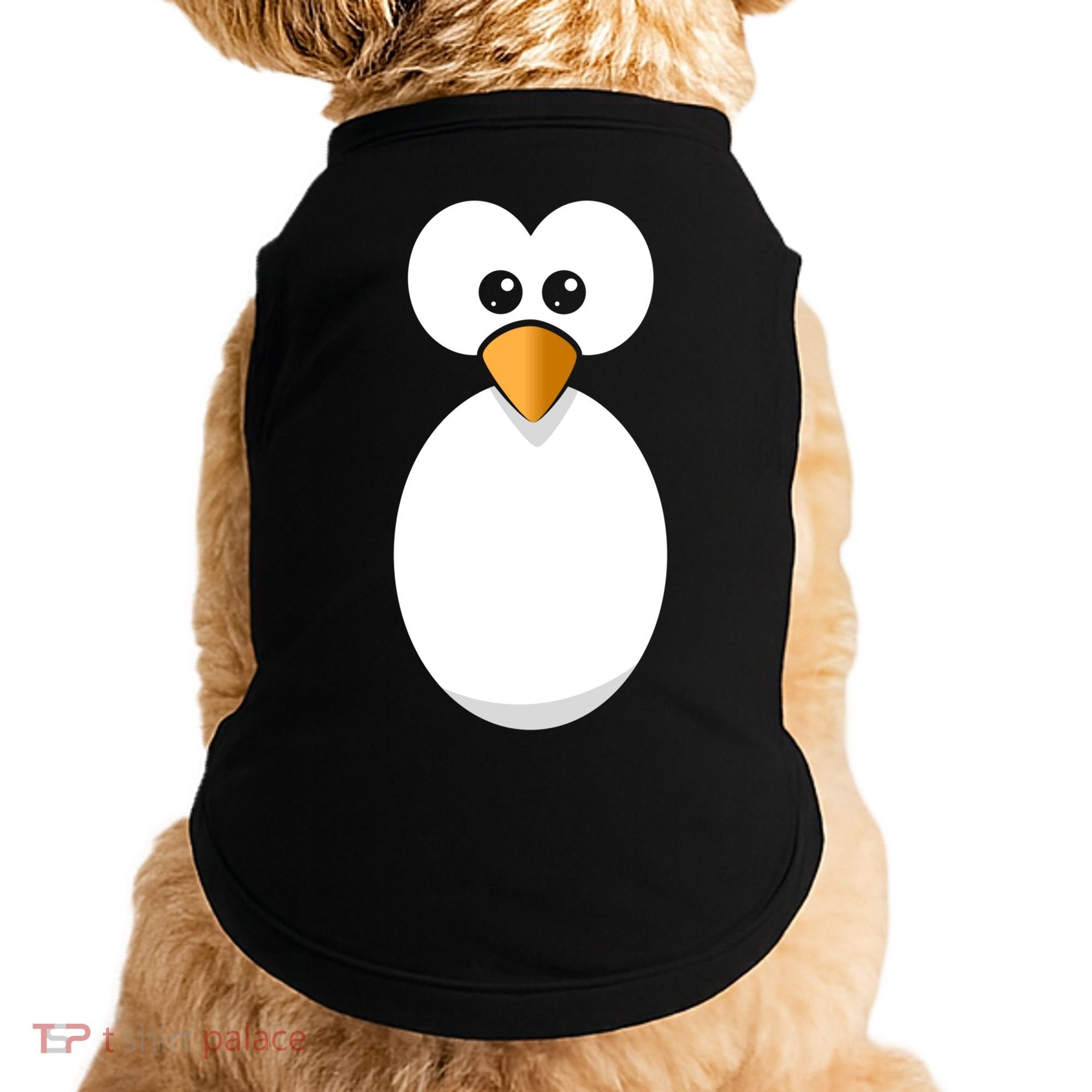 Funny Halloween Costume Black Penguin Funny Gift Doggie Tank