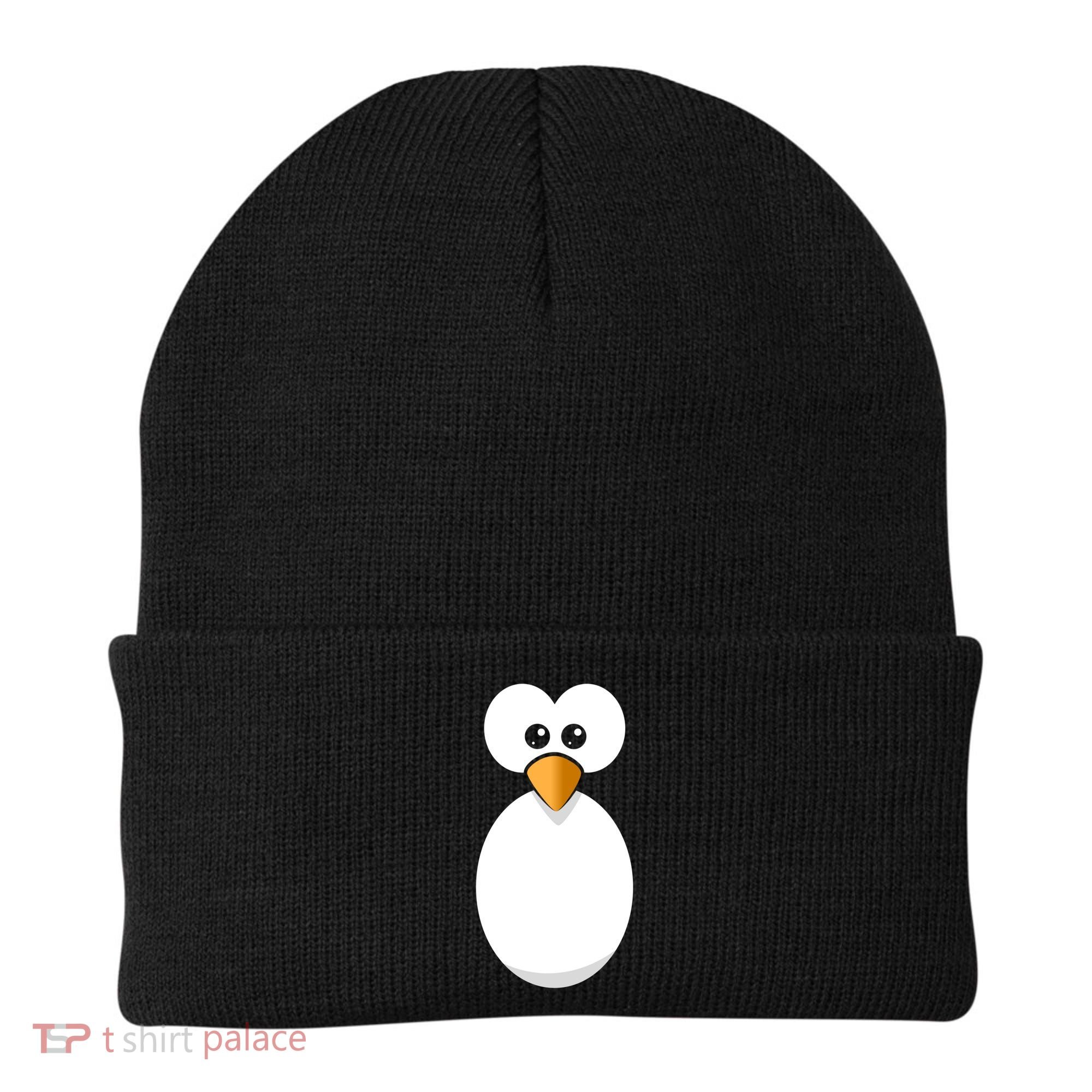 Funny Halloween Costume Black Penguin Funny Gift Beanie