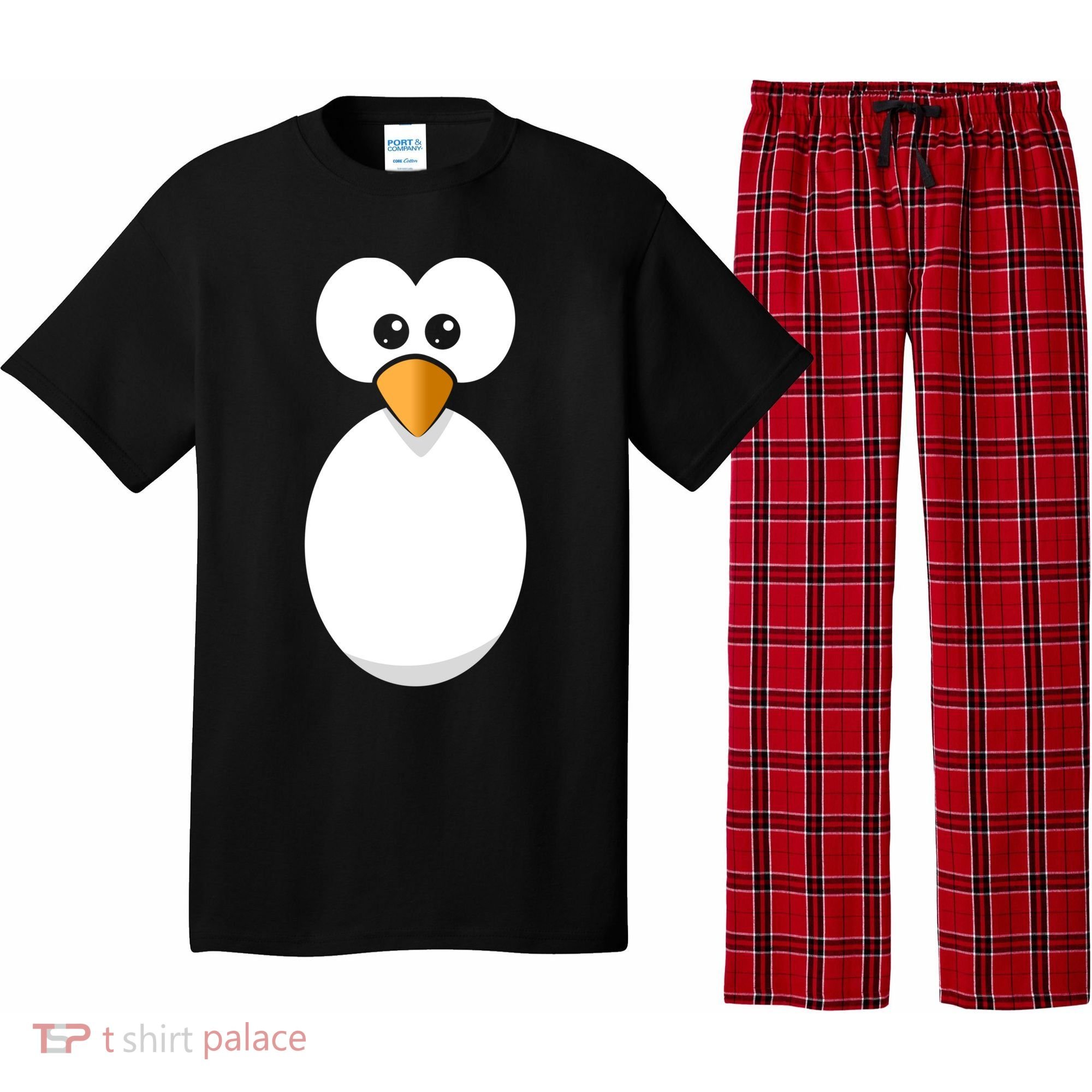 Funny Halloween Costume Black Penguin Funny Gift Pajama Set