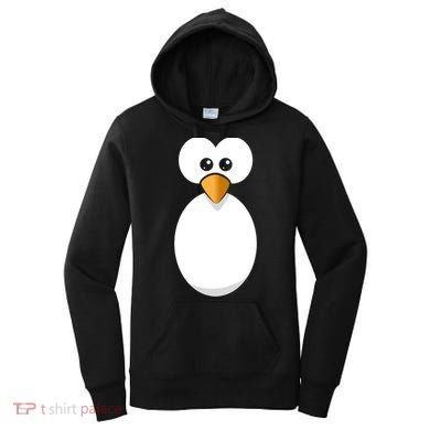 Funny Halloween Costume Black Penguin Funny Gift Women's Hoodie