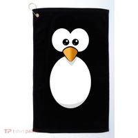 Funny Halloween Costume Black Penguin Funny Gift Golf Towel thumb 0