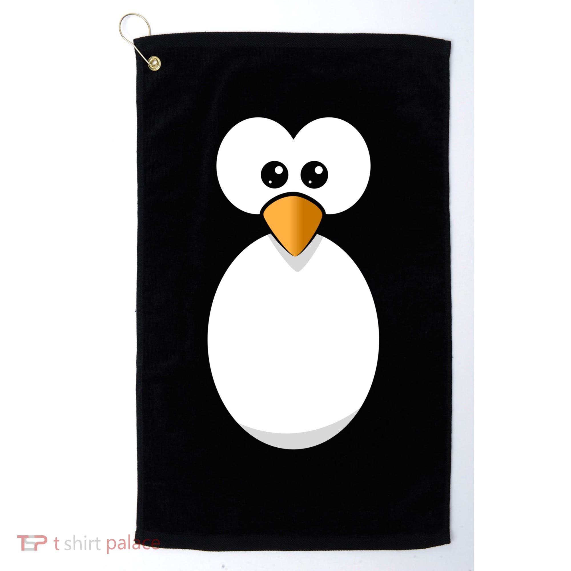 Funny Halloween Costume Black Penguin Funny Gift Golf Towel