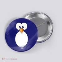 Funny Halloween Costume Black Penguin Funny Gift Button thumb 0