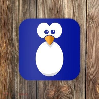 Funny Halloween Costume Black Penguin Funny Gift Coaster