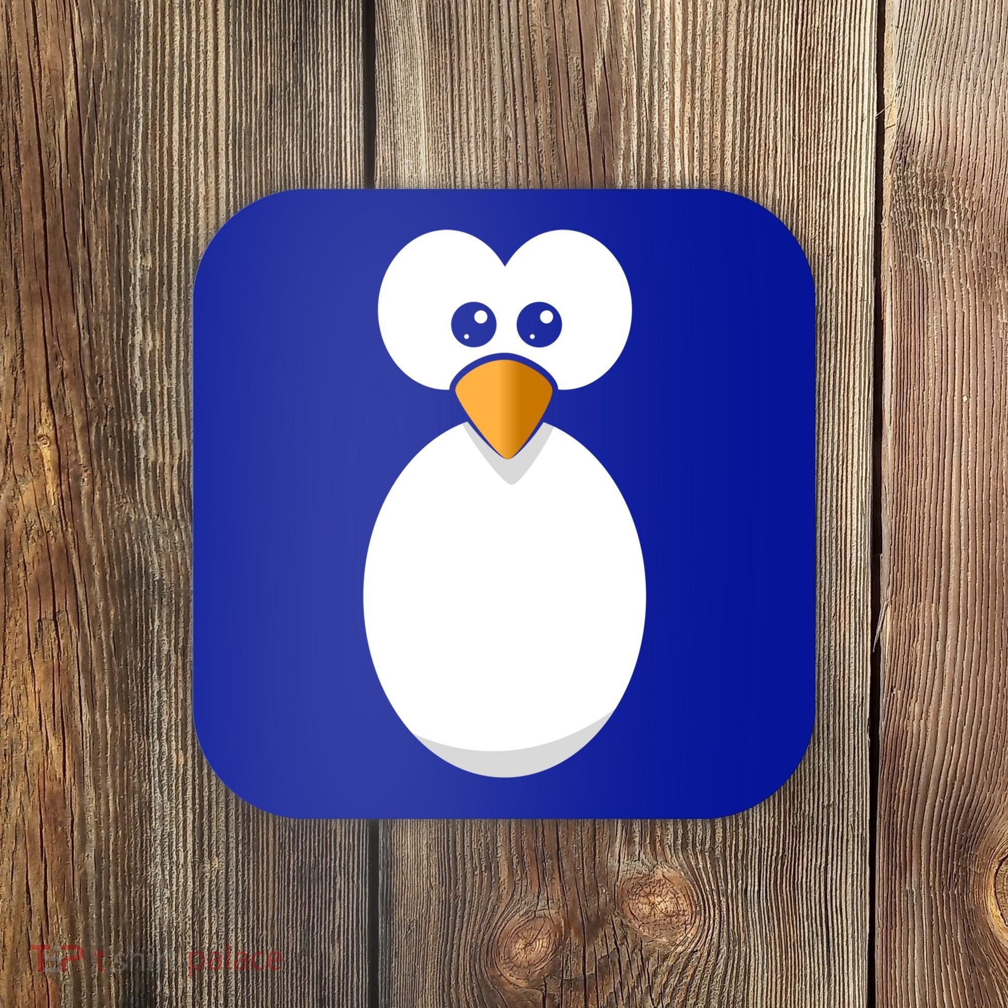 Funny Halloween Costume Black Penguin Funny Gift Coaster