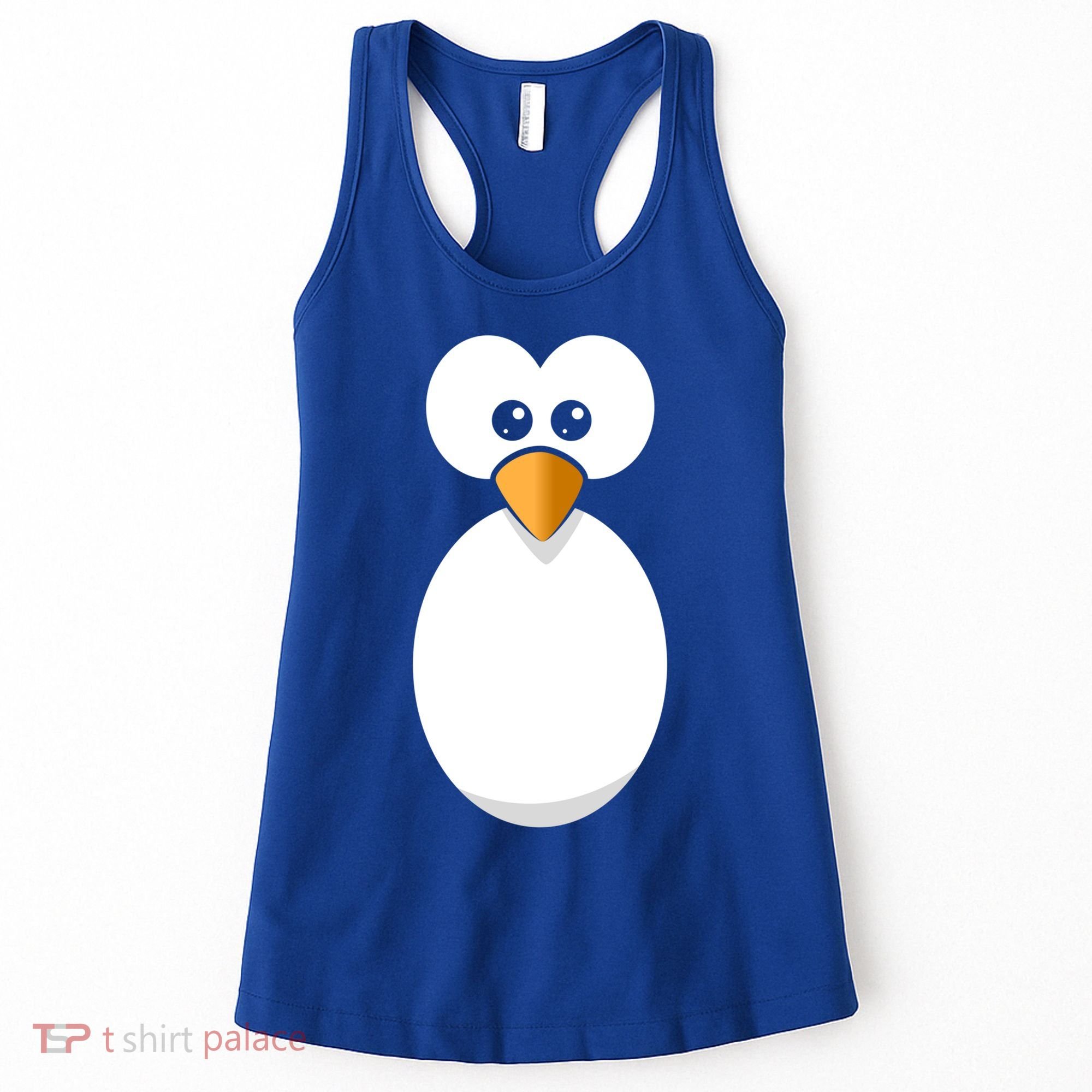 Funny Halloween Costume Black Penguin Funny Gift Women's Tank Top
