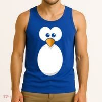 Funny Halloween Costume Black Penguin Funny Gift Tank Top thumb 3