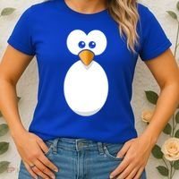Funny Halloween Costume Black Penguin Funny Gift Women's T-Shirt thumb 2