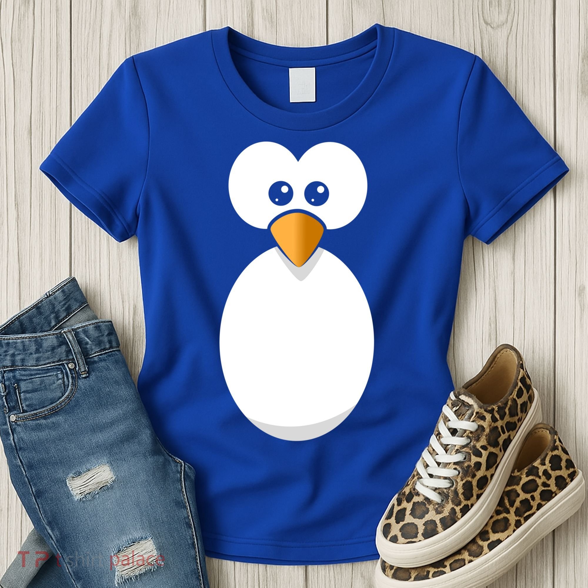 Funny Halloween Costume Black Penguin Funny Gift Women's T-Shirt