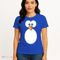 Funny Halloween Costume Black Penguin Funny Gift Women's T-Shirt thumb 4