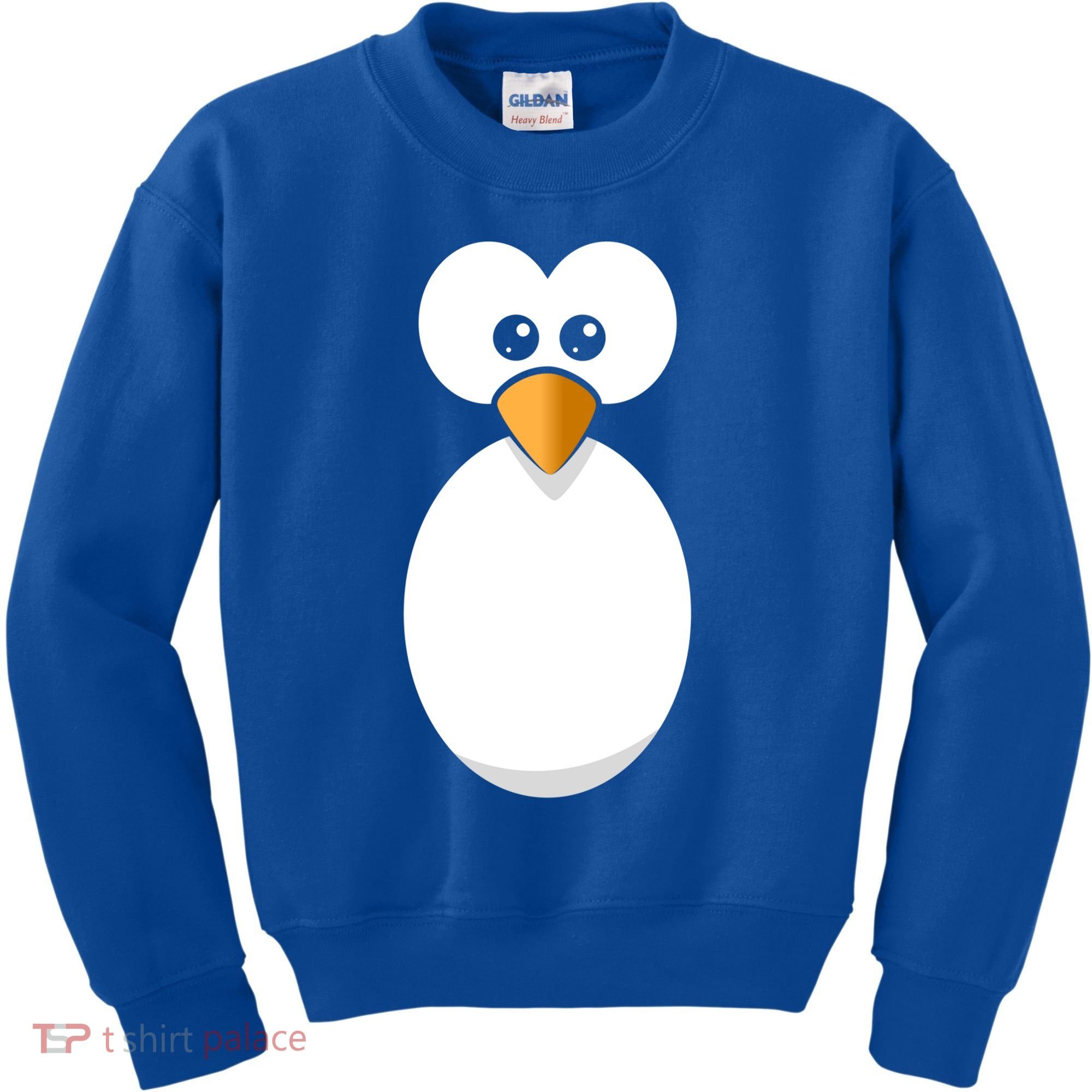 Funny Halloween Costume Black Penguin Funny Gift Kids Sweatshirt
