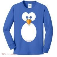 Funny Halloween Costume Black Penguin Funny Gift Kids Long Sleeve Shirt thumb 0