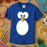 Funny Halloween Costume Black Penguin Funny Gift Kids T-Shirt thumb 3