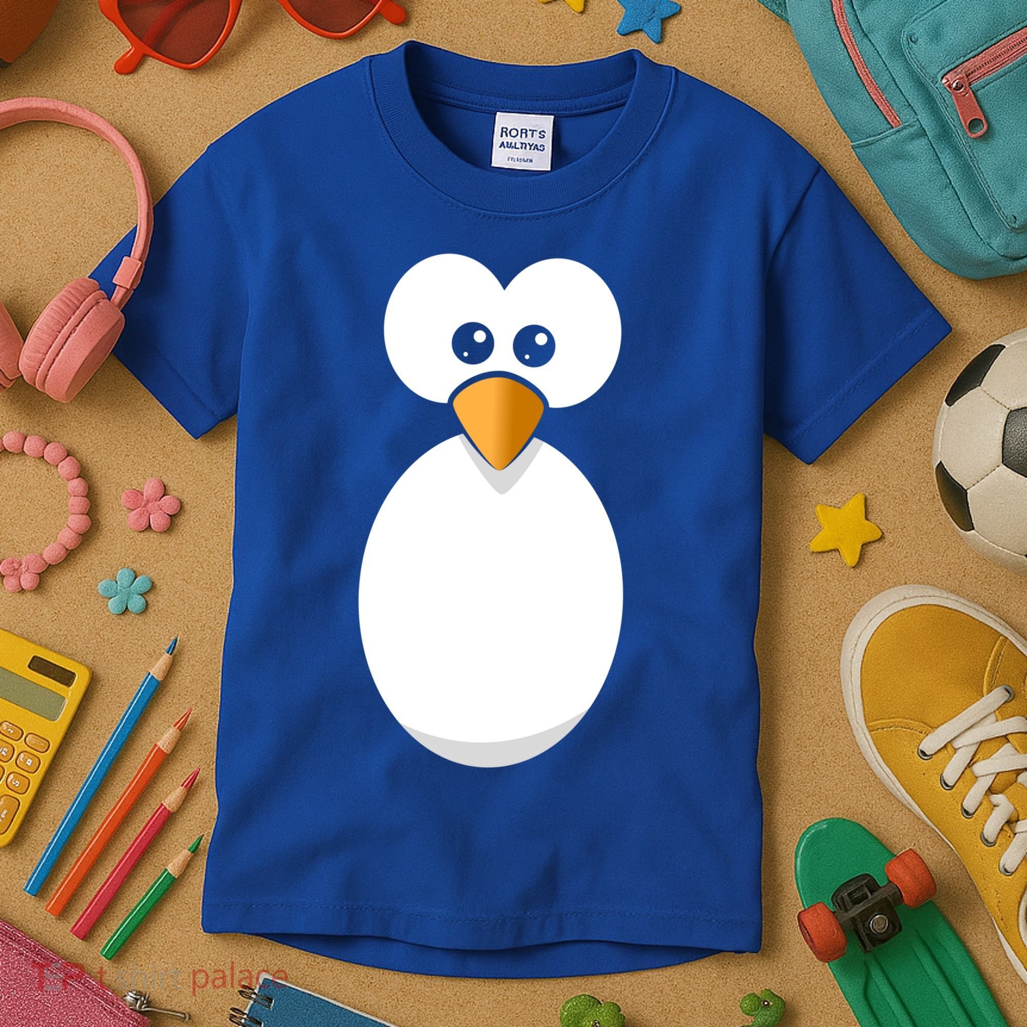 Funny Halloween Costume Black Penguin Funny Gift Kids T-Shirt
