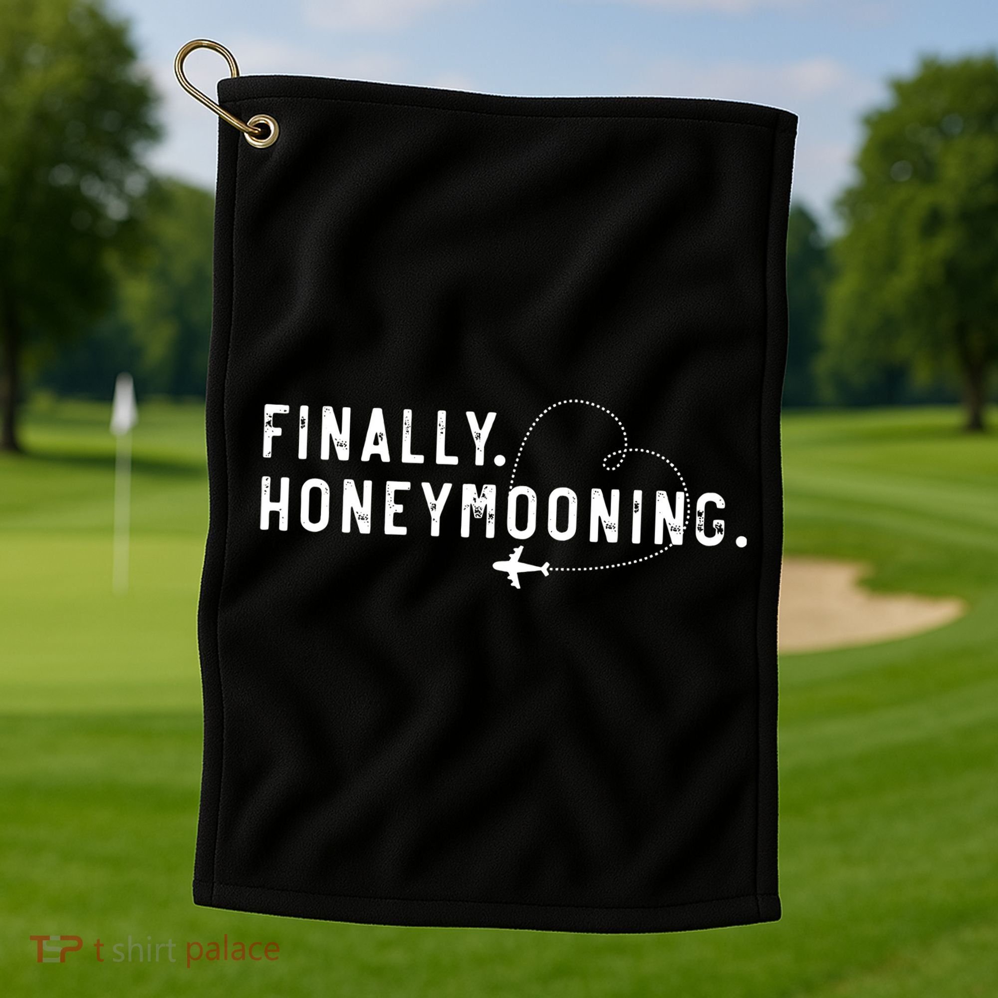 finally honeymooning couples honeymoon matching honeymoonin Golf Towel