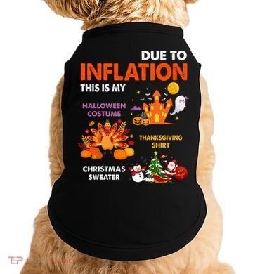 Funny Halloween Costume Thanksgiving Ugly Christmas Doggie Tank