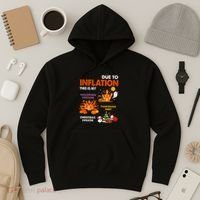 Funny Halloween Costume Thanksgiving Ugly Christmas Hoodie thumb 3