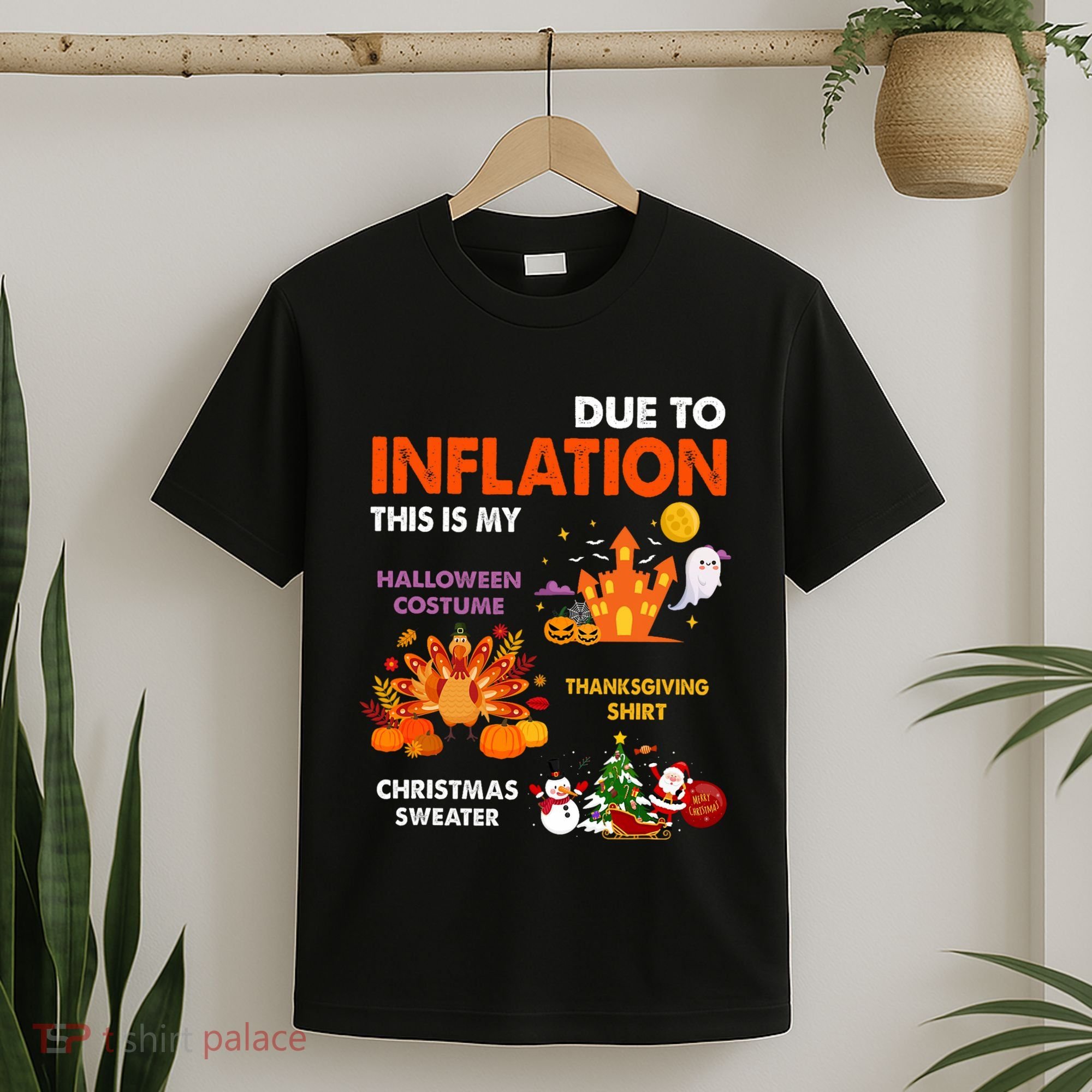 Funny Halloween Costume Thanksgiving Ugly Christmas T-Shirt