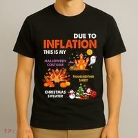 Funny Halloween Costume Thanksgiving Ugly Christmas T-Shirt thumb 3