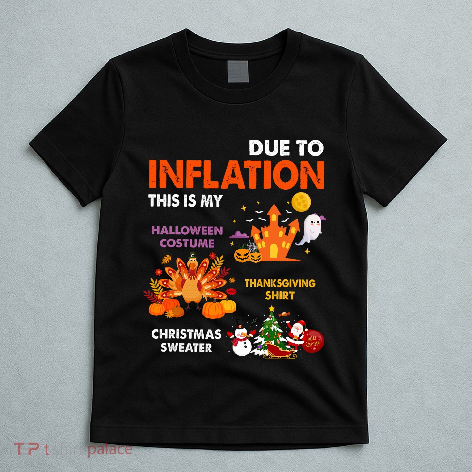 Funny Halloween Costume Thanksgiving Ugly Christmas T-Shirt