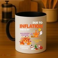 Funny Halloween Costume Thanksgiving Ugly Christmas Coffee Mug thumb 4