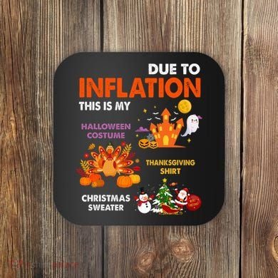 Funny Halloween Costume Thanksgiving Ugly Christmas Coaster