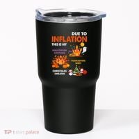 Funny Halloween Costume Thanksgiving Ugly Christmas Tumbler thumb 0