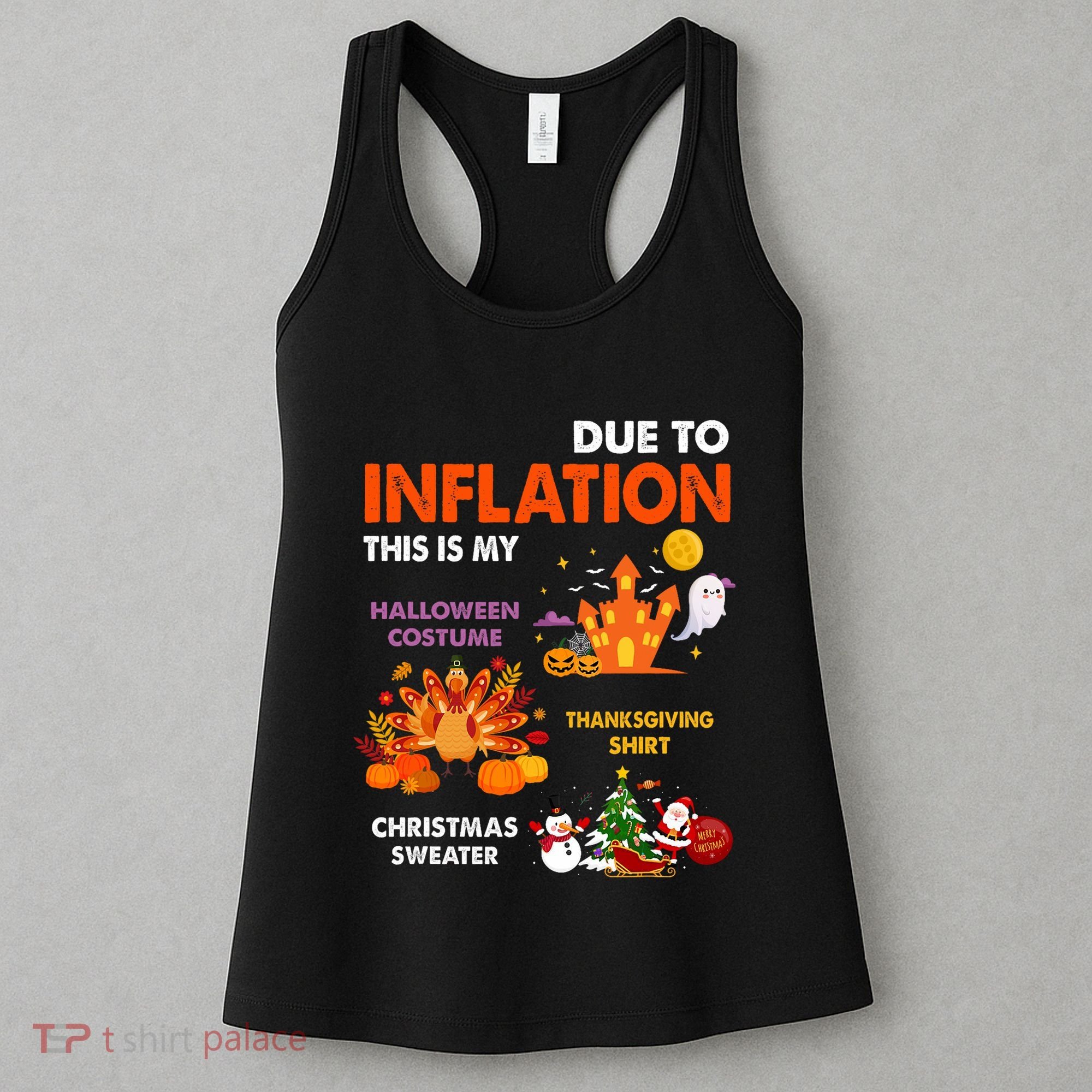 Funny Halloween Costume Thanksgiving Ugly Christmas Women's Tank Top