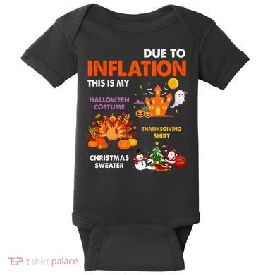 Funny Halloween Costume Thanksgiving Ugly Christmas Baby Bodysuit