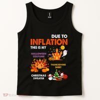 Funny Halloween Costume Thanksgiving Ugly Christmas Tank Top thumb 2