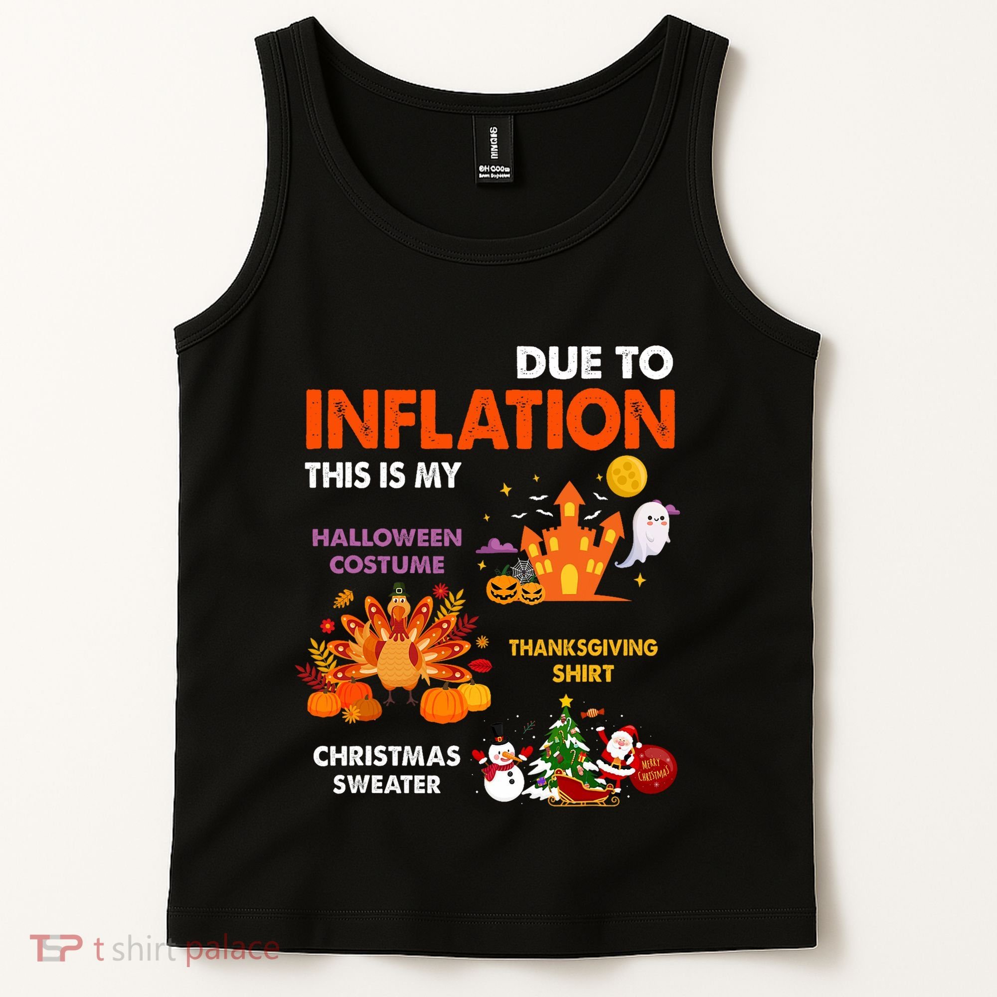 Funny Halloween Costume Thanksgiving Ugly Christmas Tank Top