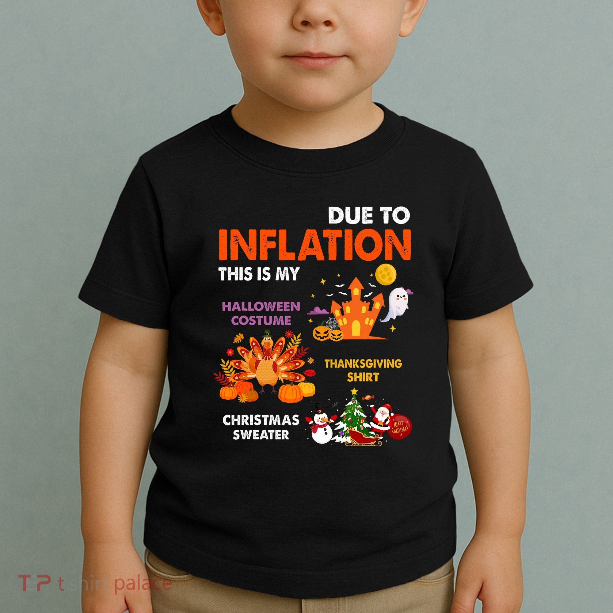 Funny Halloween Costume Thanksgiving Ugly Christmas Toddler T-Shirt
