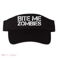 Funny Halloween, Cute Halloween, Bite Me Zombies Visor thumb 0