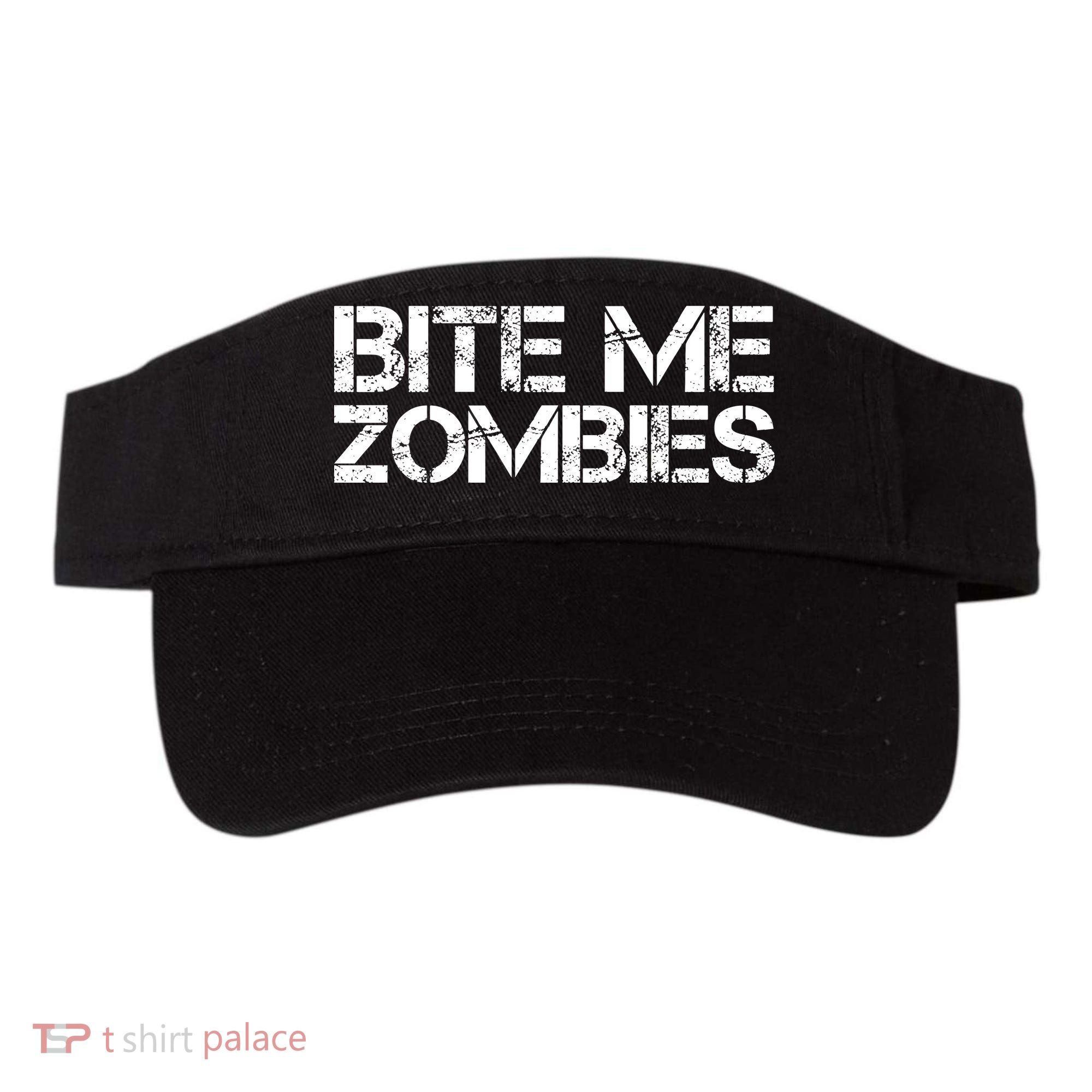 Funny Halloween, Cute Halloween, Bite Me Zombies Visor