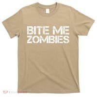 Funny Halloween, Cute Halloween, Bite Me Zombies T-Shirt thumb 0