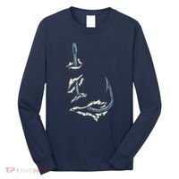 Fish Hook Cool Fishing Fisher Fisherman Angler Dad Long Sleeve Shirt thumb 0