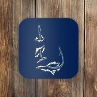 Fish Hook Cool Fishing Fisher Fisherman Angler Dad Coaster thumb 0