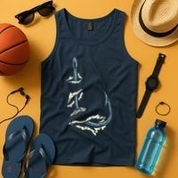 Fish Hook Cool Fishing Fisher Fisherman Angler Dad Tank Top thumb 4