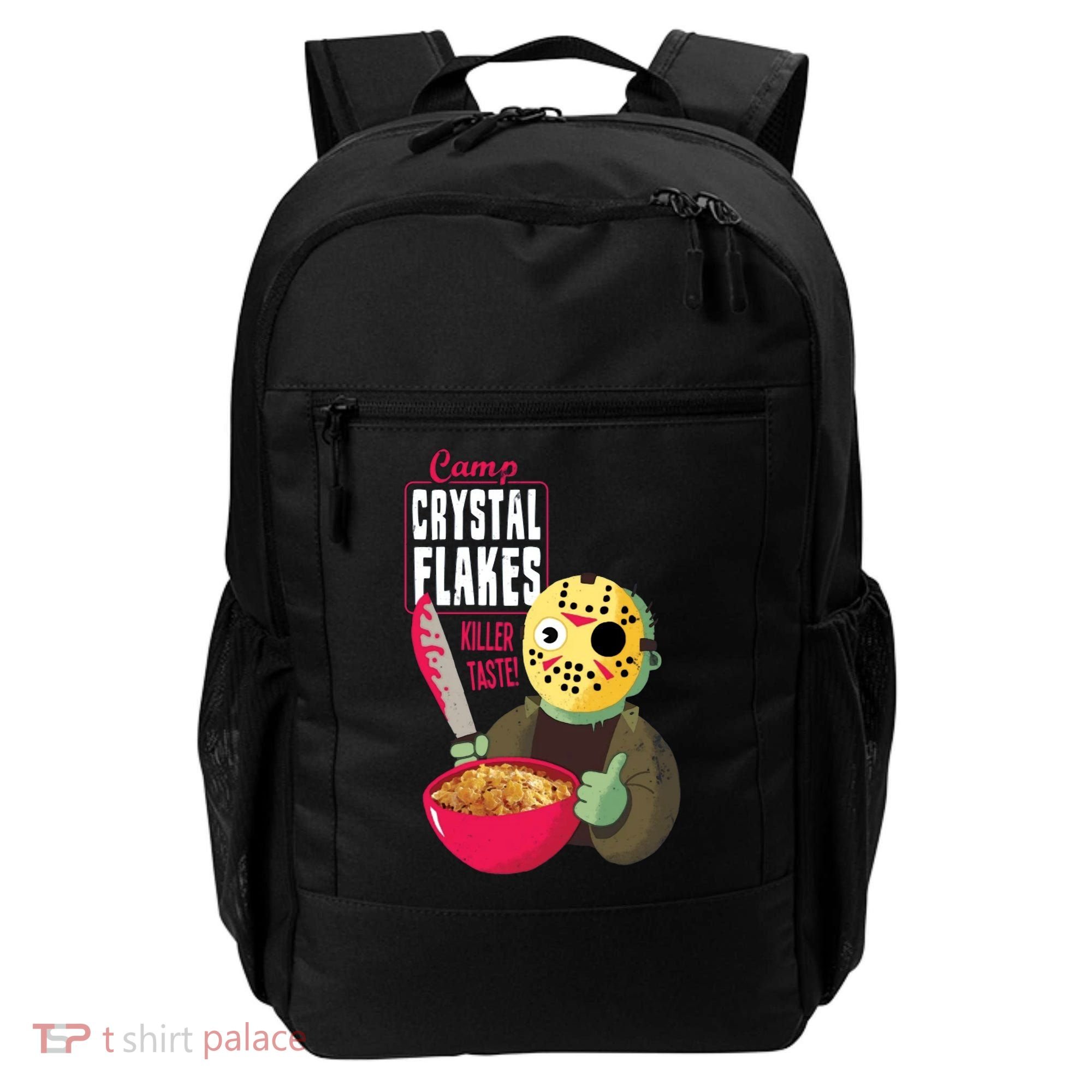 Funny Halloween Camp Crystal Flakes Backpack