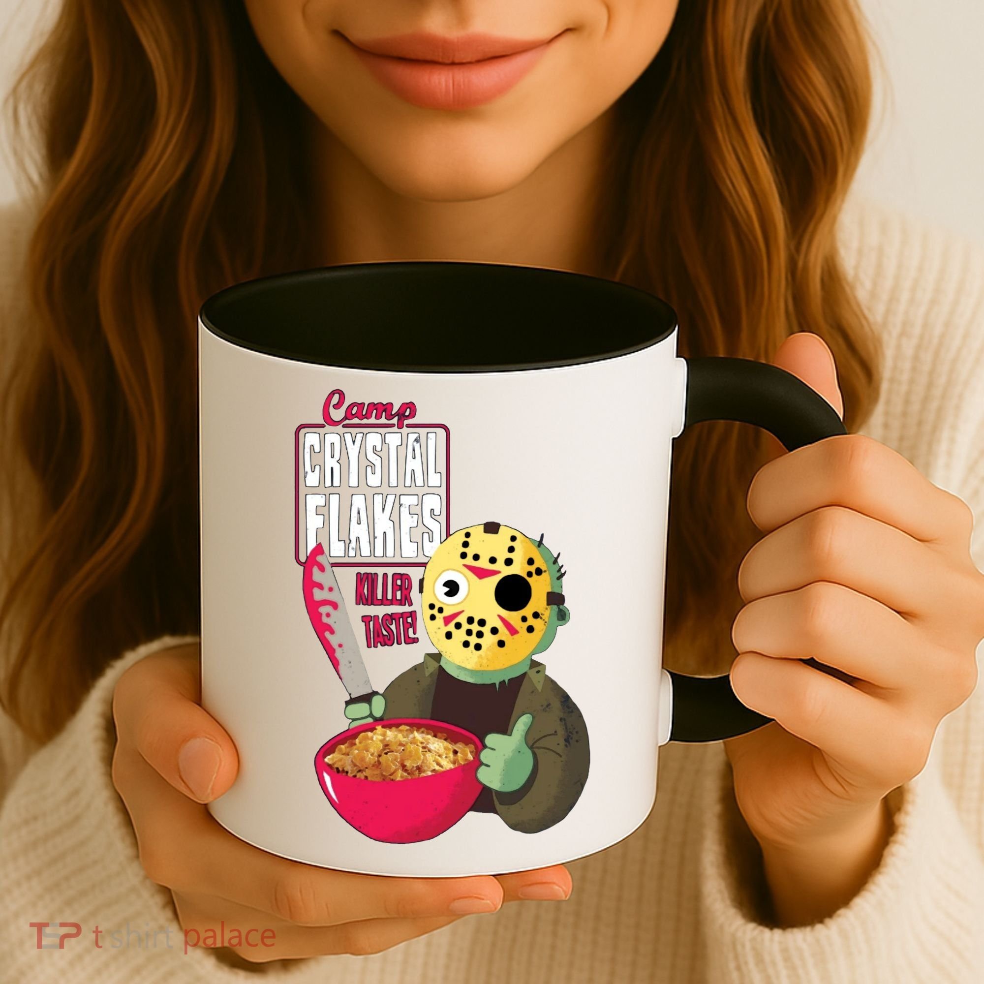Funny Halloween Camp Crystal Flakes Coffee Mug