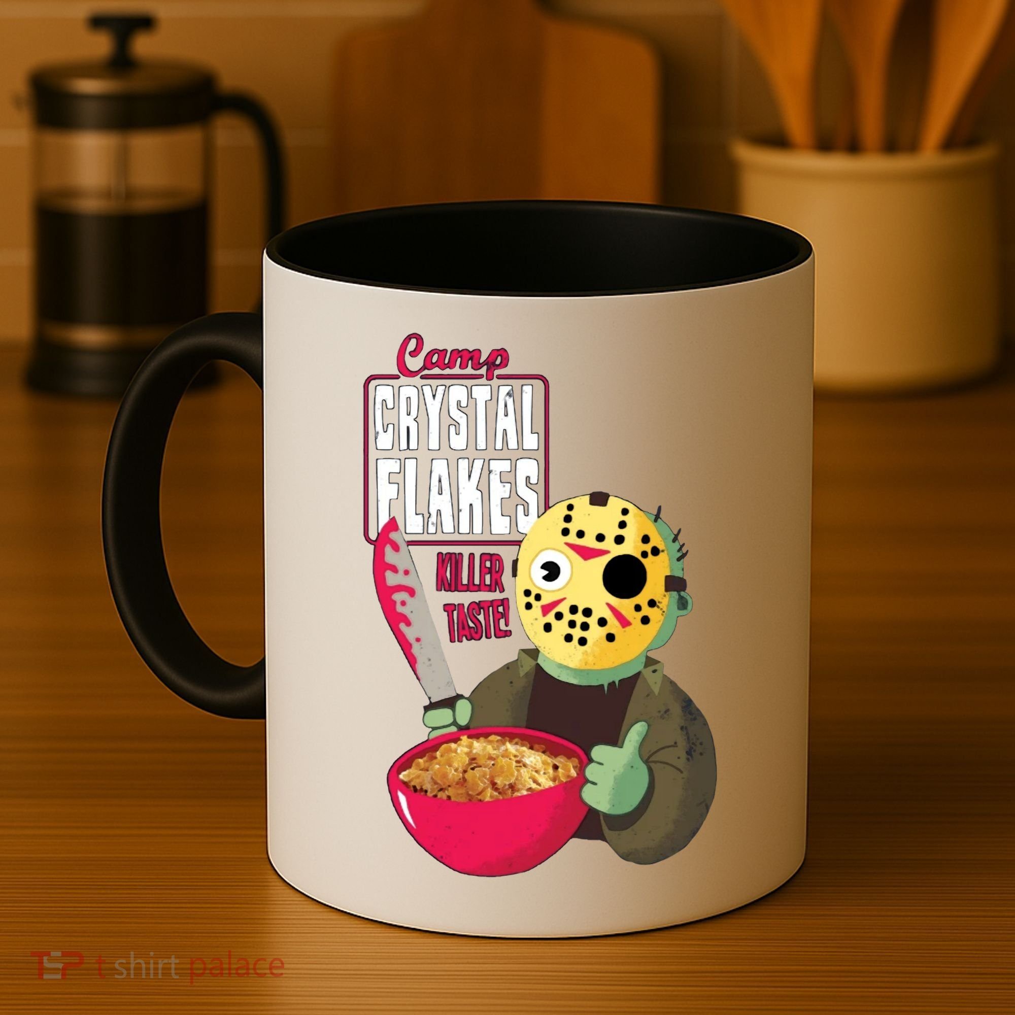 Funny Halloween Camp Crystal Flakes Coffee Mug