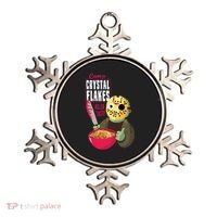 Funny Halloween Camp Crystal Flakes Ornament thumb 0